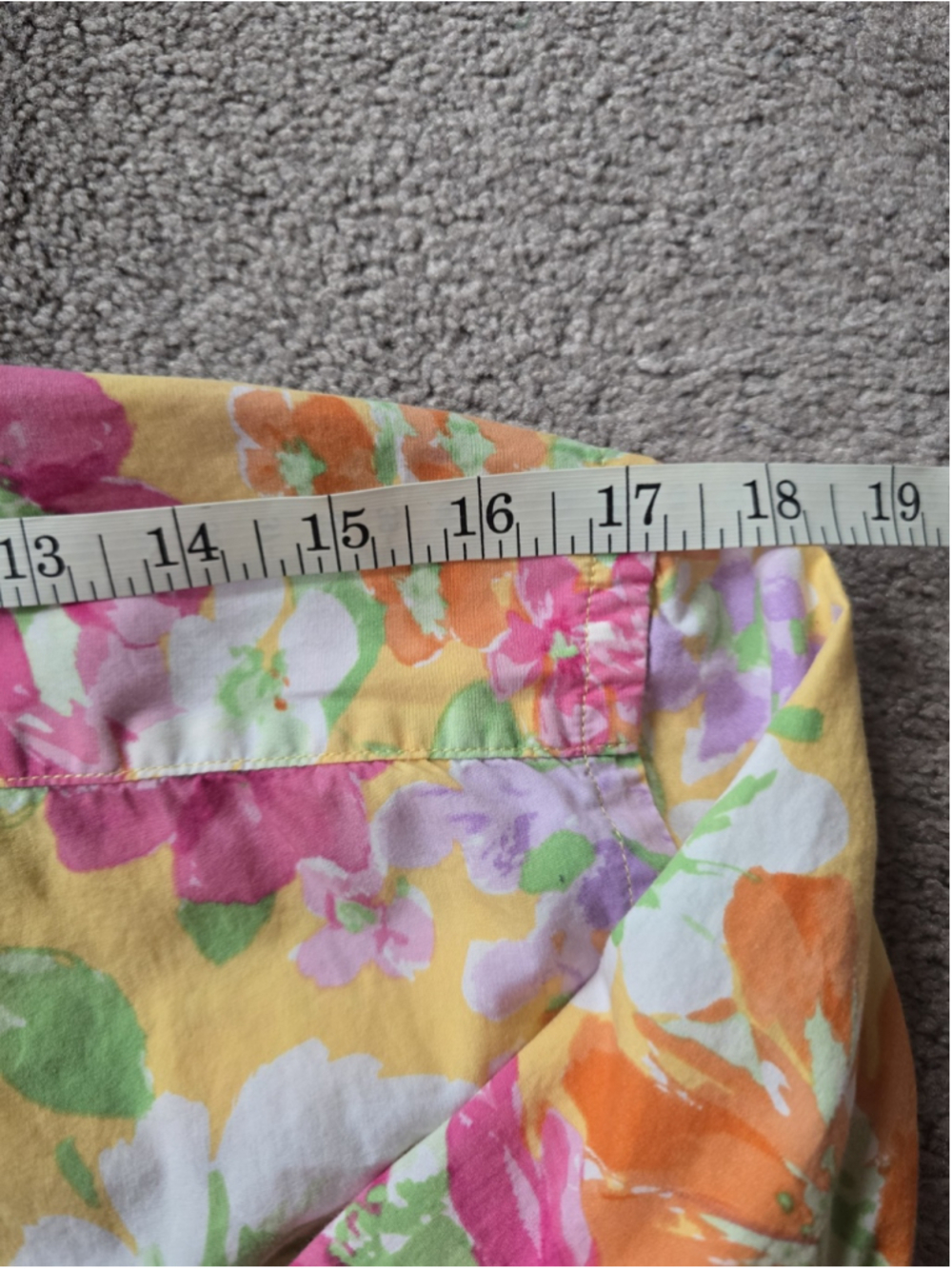 Vintage Chaps Classics Floral Button-Down Shirt – Women's XL Multicolor Y2K *259 - Picture 5 of 6